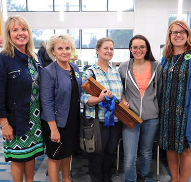 Giant Springs Elementary 5 adult women standing together smiling