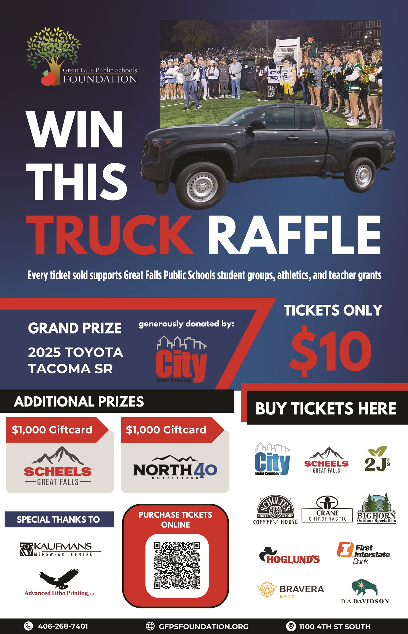 truck raffle poster